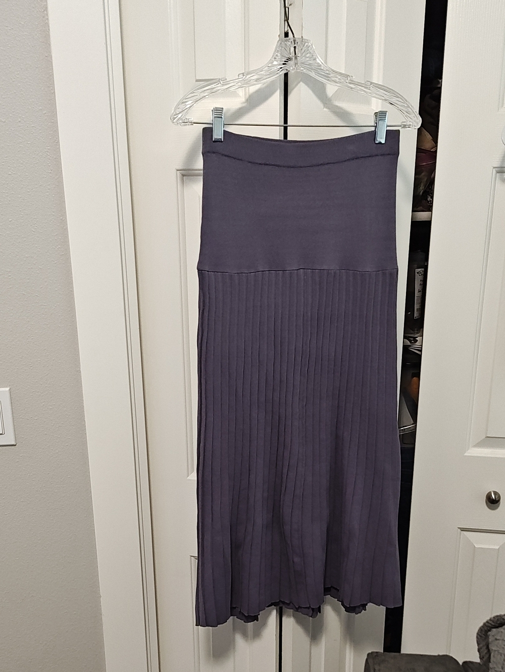 Pleated Maxi Skirt Size sm and Top Size Med NWOT